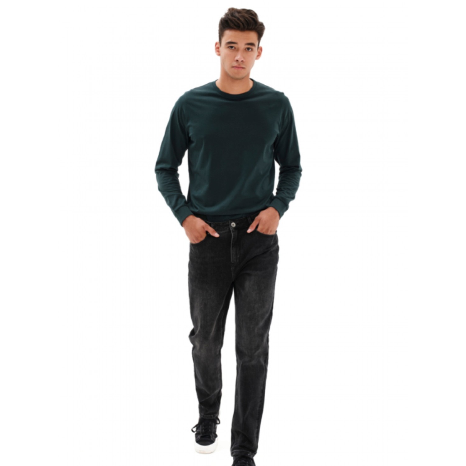 Emerson Ανδρικό Jean Παντελόνι 232.EM44.107 Black Κανονική Εφαρμογή