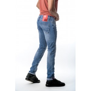 Life Style Butiken 725  Ανοιχτό Μπλε Ανδρικό Jean παντελόνι Κανονική Εφαρμογή