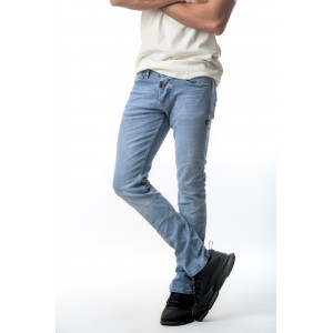 Life Style Butiken 730 Μπλε Ανδρικό Jean παντελόνι ξεβαμμένο Comfort Fit