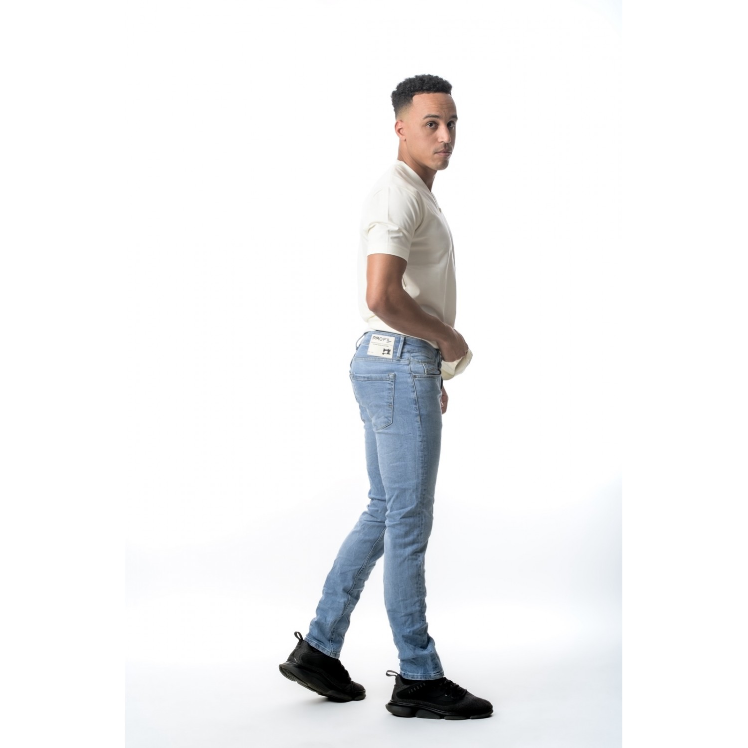 Life Style Butiken 730 Μπλε Ανδρικό Jean παντελόνι ξεβαμμένο Comfort Fit