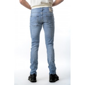 Life Style Butiken 730 Μπλε Ανδρικό Jean παντελόνι ξεβαμμένο Comfort Fit