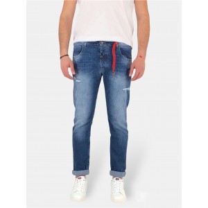 Ανδρικό slim Jean παντελόνι Back 2 Jeans N5 Μπλε