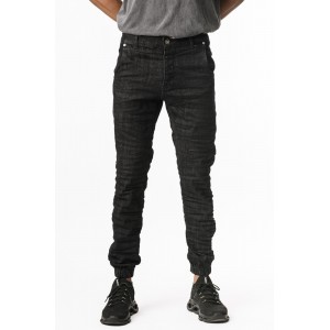 Life Style Butiken Ανδρικό Παντελόνι Jean με Λάστιχο στον Αστράγαλο LS1800 Black Άνετη Εφαρμογή