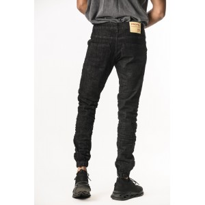 Life Style Butiken Ανδρικό Παντελόνι Jean με Λάστιχο στον Αστράγαλο LS1800 Black Άνετη Εφαρμογή