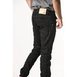 Life Style Butiken Ανδρικό Παντελόνι Jean με Λάστιχο στον Αστράγαλο LS1800 Black Άνετη Εφαρμογή