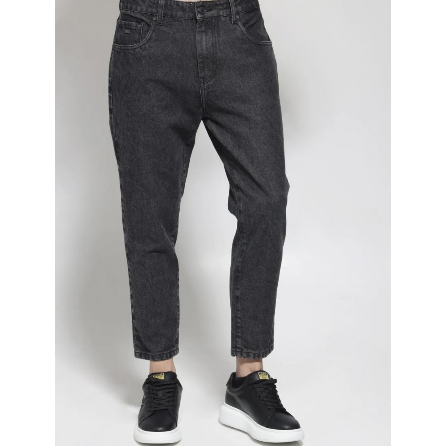 Life Style Butiken Ανδρικό Jean παντελόνι LS15437 Black