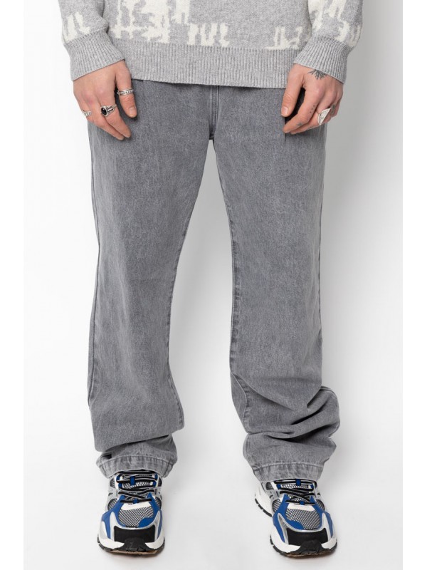Life Style Butiken Ανδρικό Jean Παντελόνι Baggy LS14954 Γκρι