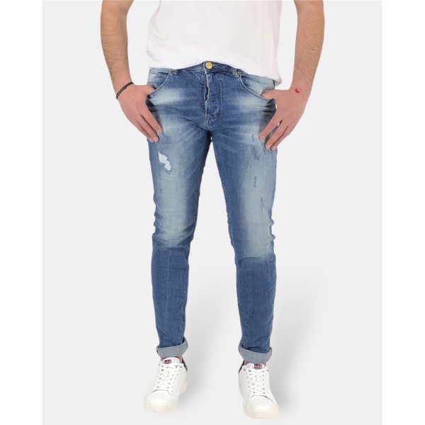 Ανδρικό slim Jean παντελόνι Profil 545 Μπλε