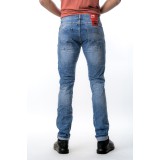 Life Style Butiken 725  Ανοιχτό Μπλε Ανδρικό Jean παντελόνι Κανονική Εφαρμογή 3