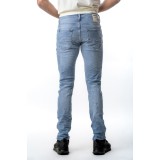 Life Style Butiken 730 Μπλε Ανδρικό Jean παντελόνι ξεβαμμένο Comfort Fit 2