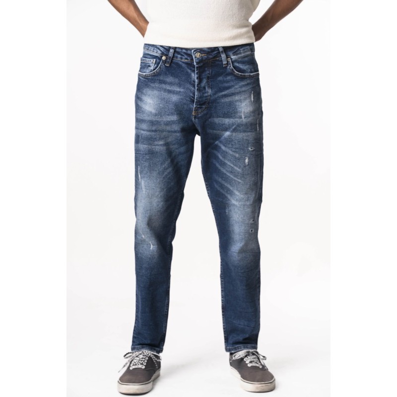 Life Style Butiken Ανδρικό Παντελόνι Jean Loose Fit LS1205 Μπλε Ανδρικά