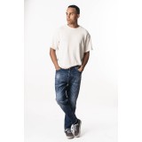 Life Style Butiken Ανδρικό Παντελόνι Jean Loose Fit LS1205 Μπλε 5