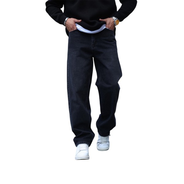 Life Style Butiken Ανδρικό Jean Παντελόνι Baggy LS180314 BLACK