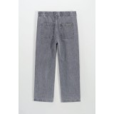 Life Style Butiken Ανδρικό Jean Παντελόνι Baggy LS14954 Γκρι 5