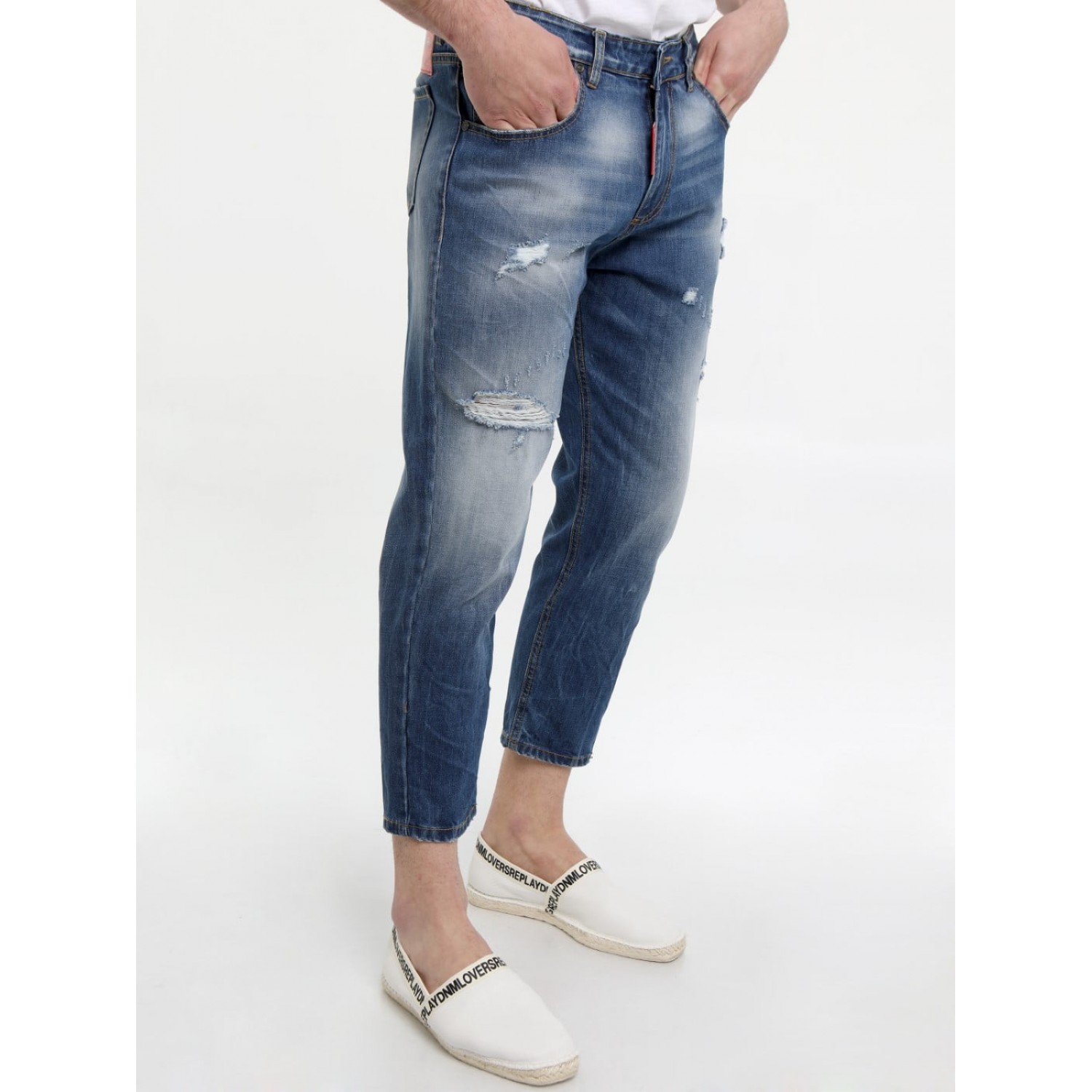 Ανδρικό jean slouchy Tresor 5413 Μπλε