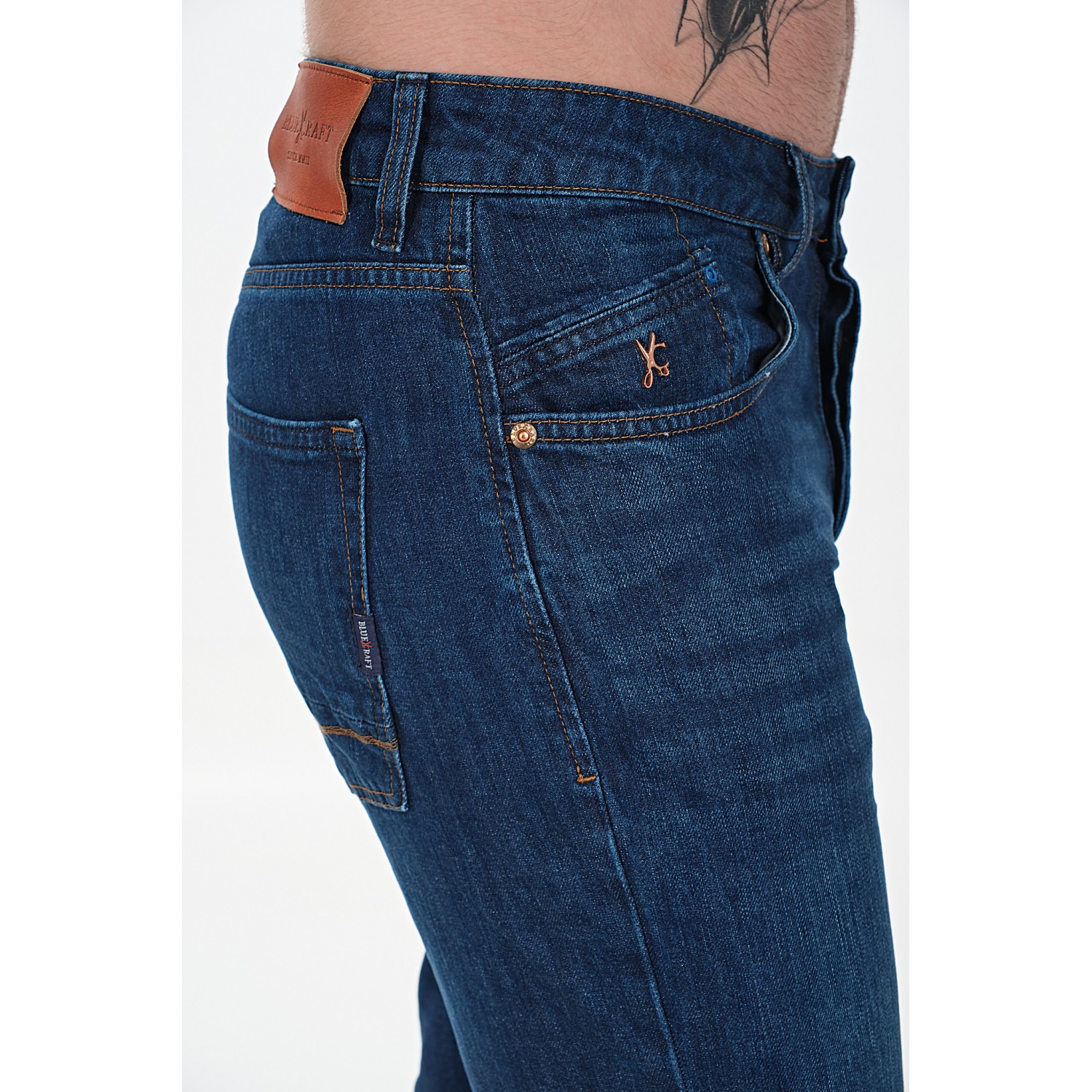 Life Style Butiken Ανδρικό Παντελόνι Jean LS1225.MD701.227.02 Σκούρο Μπλέ 