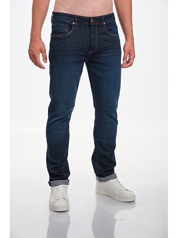 Life Style Butiken Ανδρικό Παντελόνι Jean LS1225.MD703.220.02 Σκούρο Μπλέ