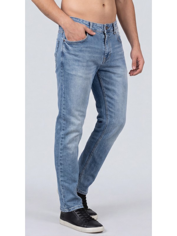 Life Style Butiken Ανδρικό Jean παντελόνι LS1610 Μπλε
