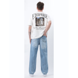 Life Style Butiken Ανδρικό Jean Παντελόνι Baggy Με Σκισίματα LS117992 LIGHT BLUE 2