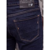 Life Style Butiken Ανδρικό Παντελόνι Jean Slim Fit Ελαστικό LS12057 DARK BLUE 7