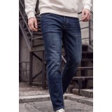 Life Style Butiken Ανδρικό Παντελόνι Jean Slim Fit Ελαστικό LS1915 DARK BLUE 1