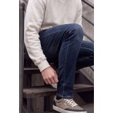 Life Style Butiken Ανδρικό Παντελόνι Jean Slim Fit Ελαστικό LS1915 DARK BLUE 7