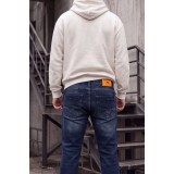 Life Style Butiken Ανδρικό Παντελόνι Jean Slim Fit Ελαστικό LS1915 DARK BLUE 9