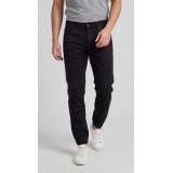 Life Style Butiken Ανδρικό Παντελόνι Jean με Λάστιχο στον Αστράγαλο LS1825 Black 1