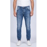 Life Style Butiken Ανδρικό Παντελόνι Jean με Λάστιχο στον Αστράγαλο LS1830 Μπλε 1