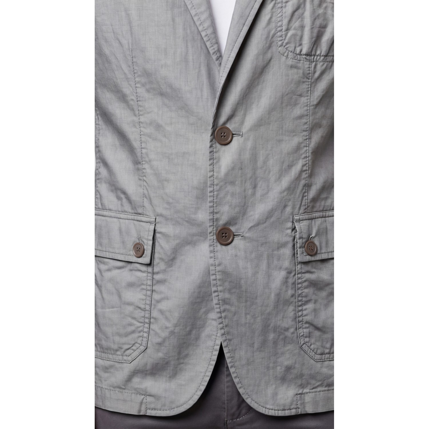 Life Style Butiken Ανδρικό Βαμβακερό Σακάκι LS11002 GREY Ανδρικά