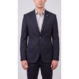 Life Style Butiken Ανδρικό Βαμβακερό Σακάκι LS11002 BLUE BLACK 2