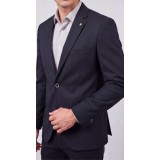 Life Style Butiken Ανδρικό Βαμβακερό Σακάκι LS11002 BLUE BLACK 3