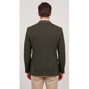 Life Style Butiken Ανδρικό Βαμβακερό Σακάκι LS11008 GREEN Ανδρικά