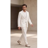Life Style Butiken Ανδρικό Βαμβακερό Σακάκι LS11014 White 4