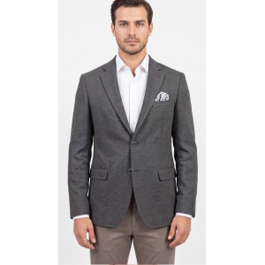 Life Style Butiken Ανδρικό Μάλλινο Σακάκι LS11094 GREY Ανδρικά