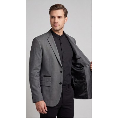 Life Style Butiken Ανδρικό Βαμβακερό Σακάκι LS11200 GREY