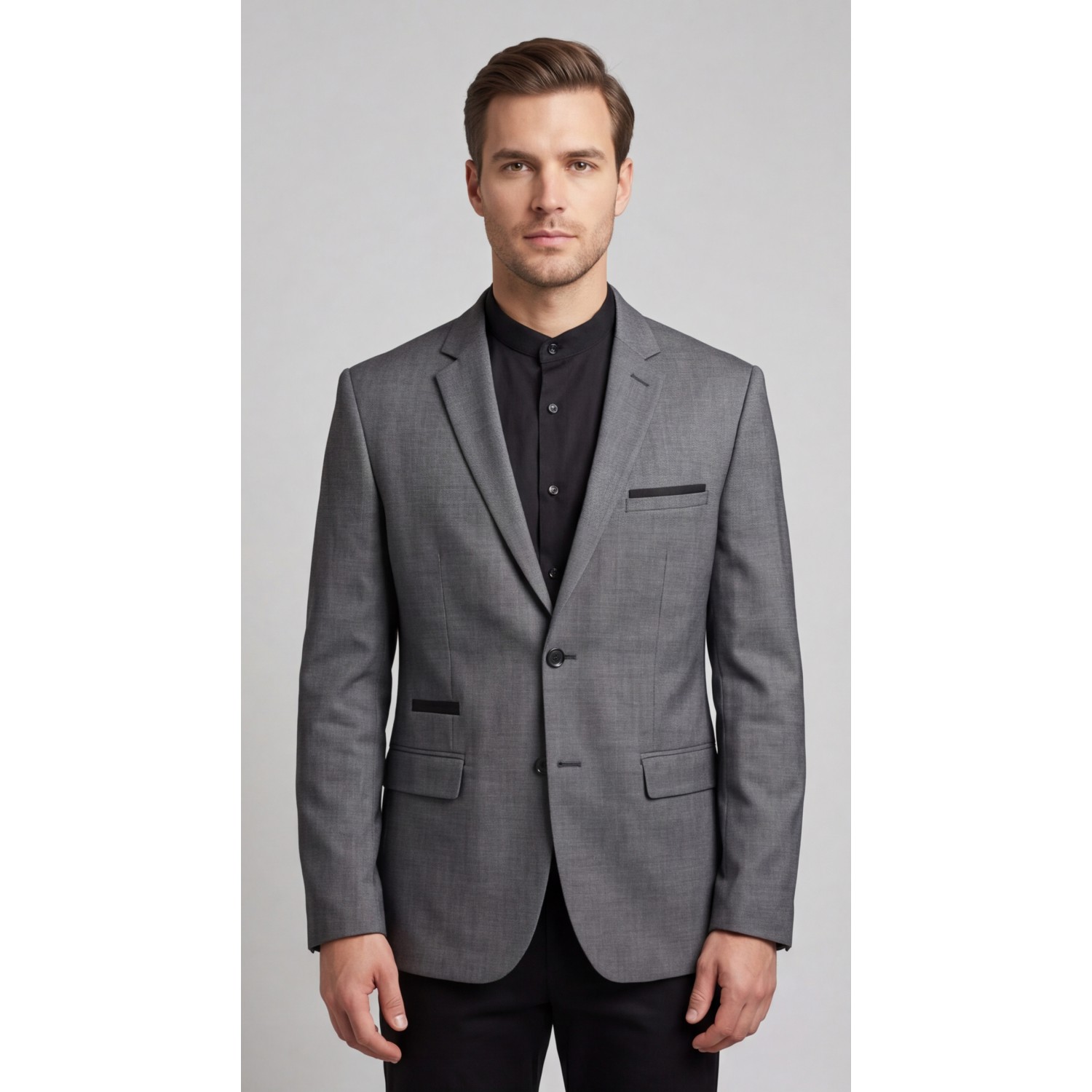 Life Style Butiken Ανδρικό Βαμβακερό Σακάκι LS11200 GREY Ανδρικά