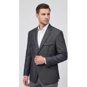 Life Style Butiken Ανδρικό Βαμβακερό Σακάκι LS11300 GREY Ανδρικά