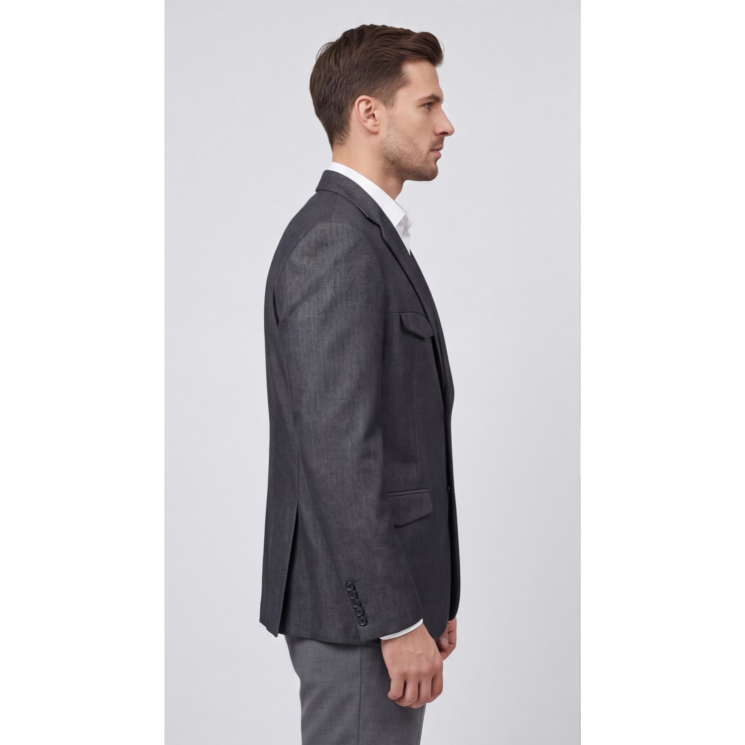 Life Style Butiken Ανδρικό Βαμβακερό Σακάκι LS11300 GREY Ανδρικά