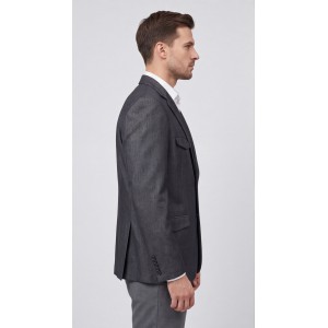 Life Style Butiken Ανδρικό Βαμβακερό Σακάκι LS11300 GREY Ανδρικά