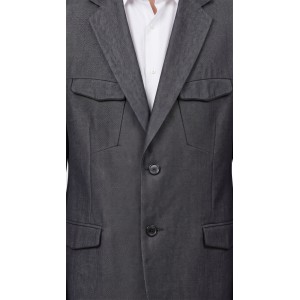 Life Style Butiken Ανδρικό Βαμβακερό Σακάκι LS11300 GREY Ανδρικά
