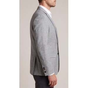 Life Style Butiken Ανδρικό Λινό Σακάκι LS11430 GREY Ανδρικά