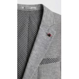 Life Style Butiken Ανδρικό Λινό Σακάκι LS11430 GREY 4