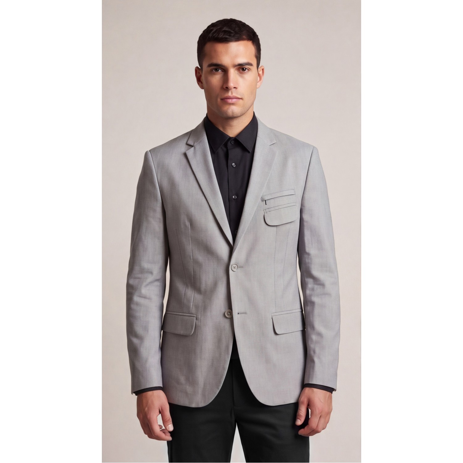 Life Style Butiken Ανδρικό Βαμβακερό Σακάκι LS11600 GREY Ανδρικά
