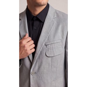 Life Style Butiken Ανδρικό Βαμβακερό Σακάκι LS11600 GREY Ανδρικά