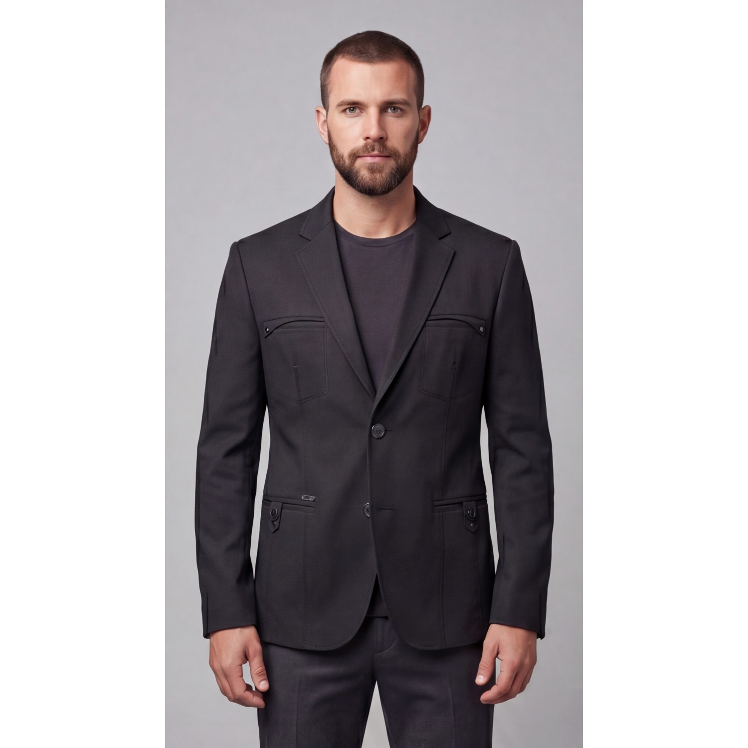 Life Style Butiken Ανδρικό Σακάκι LS11609 BLACK Ανδρικά