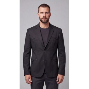 Life Style Butiken Ανδρικό Σακάκι LS11609 BLACK Ανδρικά