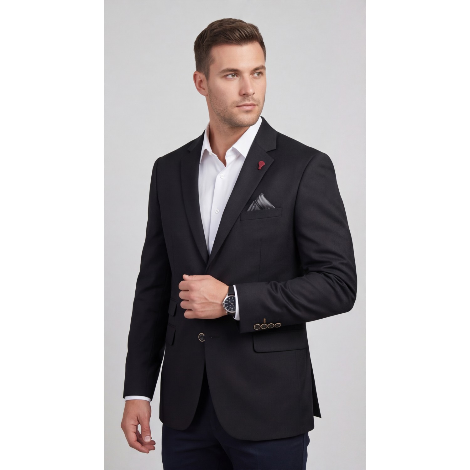 Life Style Butiken Ανδρικό Βαμβακερό Σακάκι LS12845 BLACK Ανδρικά