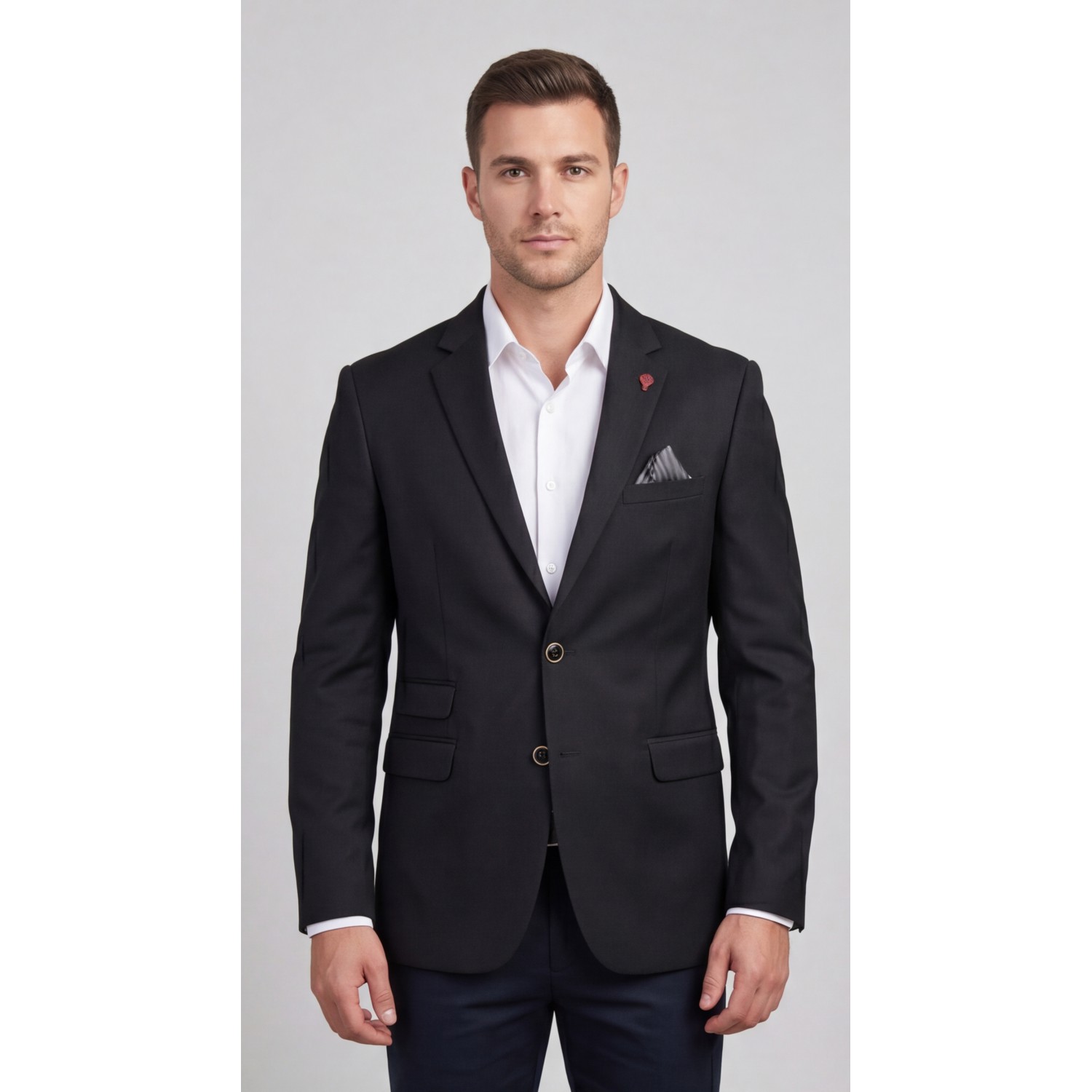 Life Style Butiken Ανδρικό Βαμβακερό Σακάκι LS12845 BLACK Ανδρικά