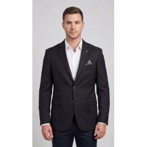 Life Style Butiken Ανδρικό Βαμβακερό Σακάκι LS12845 BLACK Ανδρικά